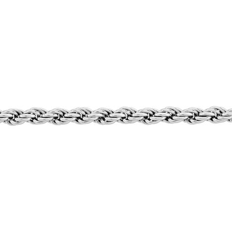 Collier Cacilda Maille Corde Argent Blanc - Chaines Femme | Histoire d’Or