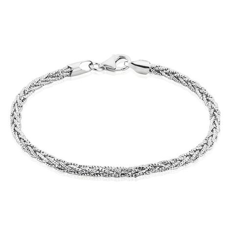 Bracelet Argent Blanc Aleesha - Bracelets chaîne Femme | Histoire d’Or