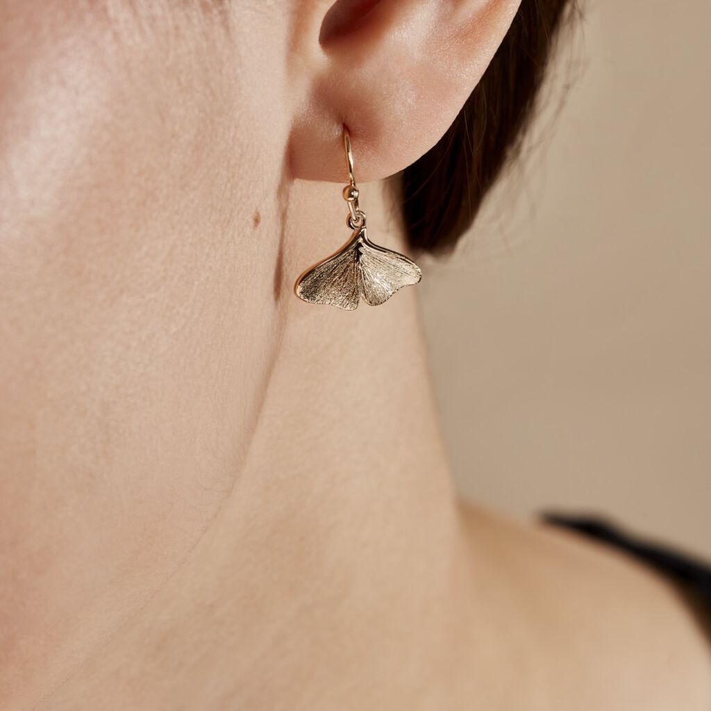 Boucles D'oreilles Pendantes Brita Plaqué Or Jaune - Boucles d'oreilles fantaisie Femme | Histoire d’Or
