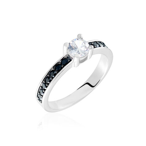Bague Solitaire Regilla Argent Blanc Oxyde De Zirconium - Bagues solitaires Femme | Histoire d’Or