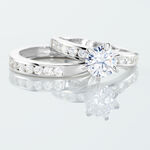 Bague Double Jeu Argent Blanc Oxyde De Zirconium - Bagues solitaires Femme | Histoire d&rsquo;Or