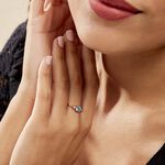 Bague Solitaire Shir Argent Rose Oxyde De Zirconium - Bagues solitaires Femme | Histoire d&rsquo;Or