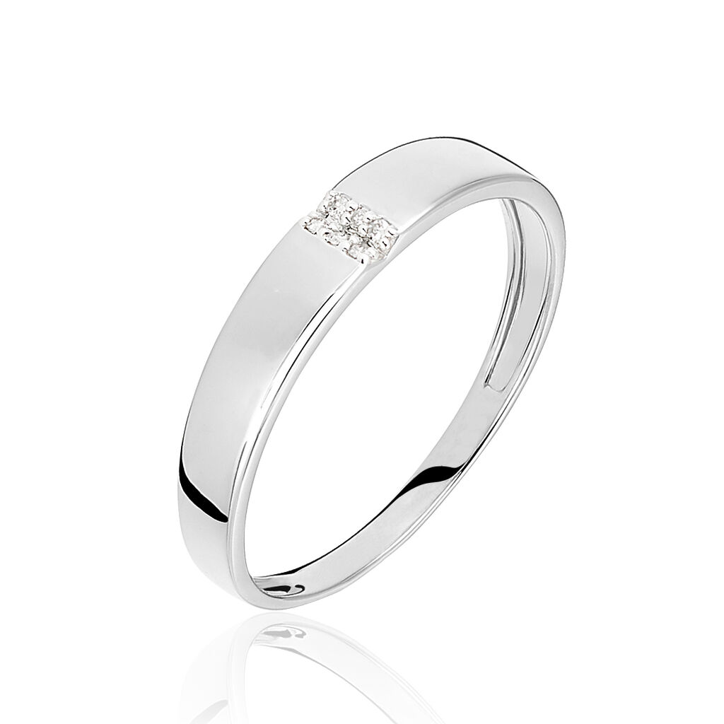 Bague Soha Or Blanc Diamant - Bagues avec pierre Femme | Histoire d’Or