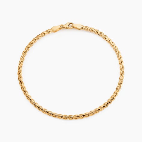 Bracelet Jayna Maille Palmier Or Jaune - Bracelets cha&icirc;ne Femme | Histoire d&rsquo;Or