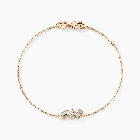 Bracelet Jardins D'hiver Plaqué Or Jaune Oxyde De Zirconium - Bracelets Femme | Histoire d’Or