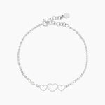 Bracelet Love Love Argent Blanc Oxyde De Zirconium - Bracelets Femme | Histoire d&rsquo;Or