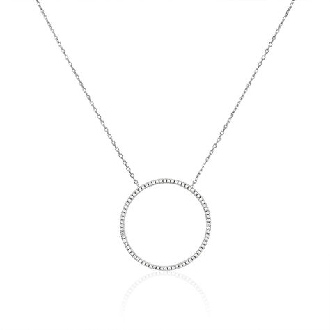 Collier Oswaae Argent Blanc Oxyde De Zirconium - Colliers fantaisie Femme | Histoire d’Or