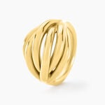 Bague Jackie Acier Jaune - Bagues fantaisie Femme | Histoire d&rsquo;Or