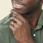 Bague Christell Acier Blanc - Bagues fantaisie Homme | Histoire d&rsquo;Or