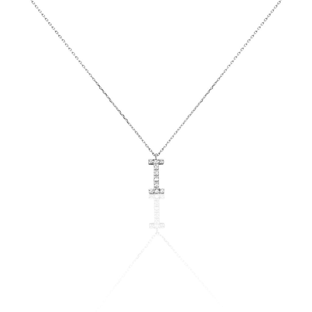 Collier Oran Or Blanc Diamant