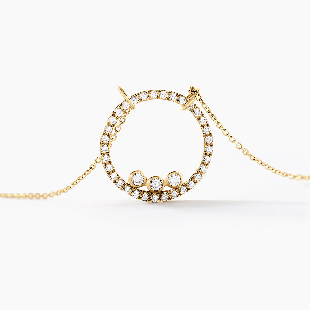 Collier Rodica Or Jaune Oxyde De Zirconium - Colliers Femme | Histoire d&rsquo;Or