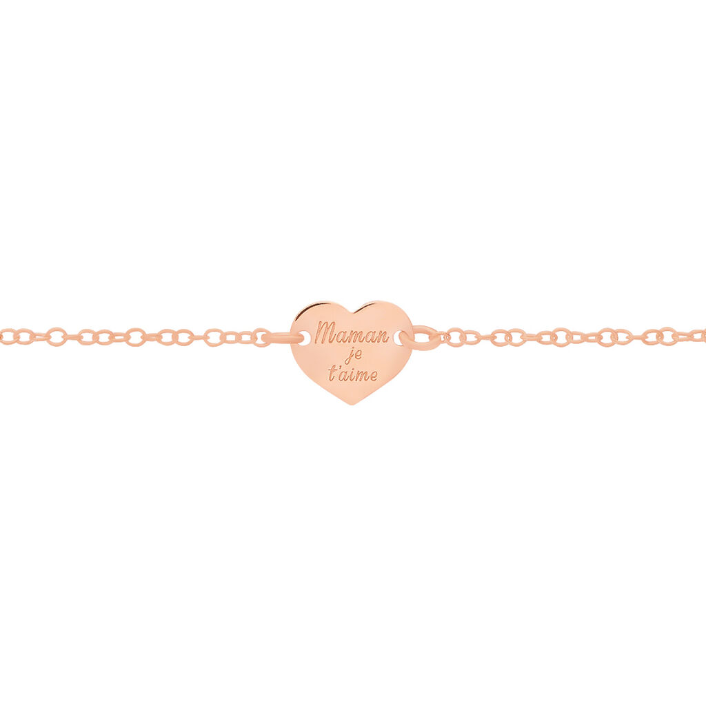 Bracelet Betie Argent Rose - Bracelets Coeur Femme | Histoire d’Or
