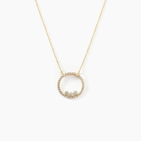 Collier Rodica Or Jaune Oxyde De Zirconium - Colliers Femme | Histoire d&rsquo;Or