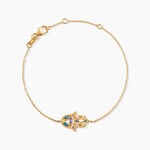 Bracelet Plaqu&eacute; Or Jaune Eumelia Oxydes De Zirconium - Bracelets Femme | Histoire d&rsquo;Or