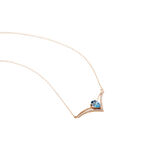 Collier Or Rose Gaelle Topaze Oxydes De Zirconium - Colliers Femme | Histoire d&rsquo;Or