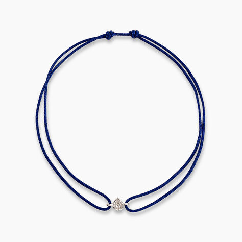 Bracelet Mon 1er Diamant Or Blanc Diamant - Bracelets cordon Femme | Histoire d’Or