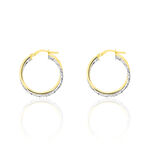 Cr&eacute;oles Maelia Or Bicolore - Boucles d'oreilles cr&eacute;oles Femme | Histoire d&rsquo;Or