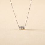 Collier Or Blanc Sabine Diamants - Colliers Femme | Histoire d&rsquo;Or