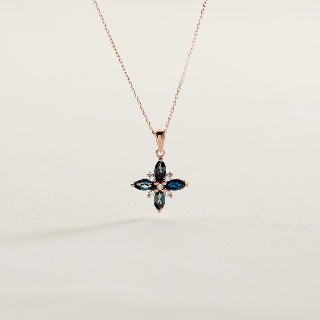 Collier Anabele Or Rose Topaze Oxyde - Colliers Femme | Histoire d&rsquo;Or