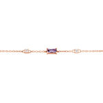Bracelet Purple Mood Argent Rose Oxyde De Zirconium - Bracelets Femme | Histoire d&rsquo;Or