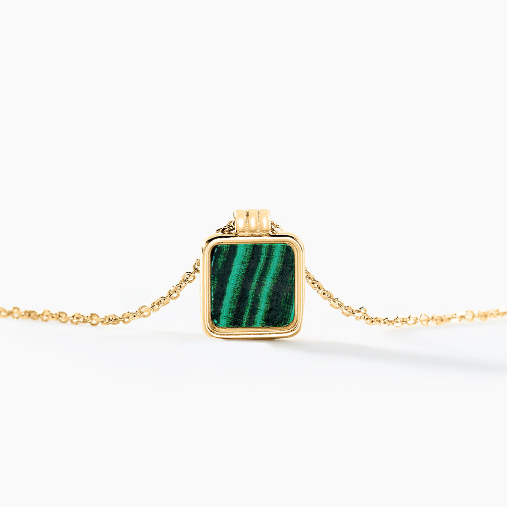 Collier Lucky Gems Or Jaune Malachite - Colliers Femme | Histoire d&rsquo;Or