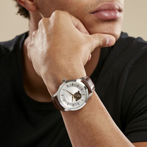 Montre Pierre Lannier Fleuret Argenté - Montres Homme | Histoire d’Or