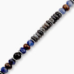 Bracelet Naturel Autres Tricolore Labradorite Sodalite Bronzite - F&ecirc;te des p&egrave;res Homme | Histoire d&rsquo;Or
