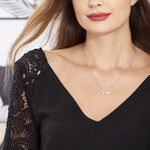 Collier Origami Argent Blanc Oxyde De Zirconium - Colliers fantaisie Femme | Histoire d&rsquo;Or