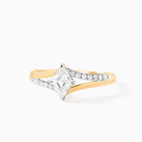 Bague Icone Or Jaune Diamant Synthetique - Bagues solitaires Femme | Histoire d&rsquo;Or