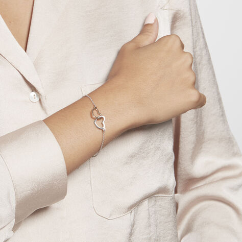 Bracelet Argent Bicolore Fethi - Bracelets Coeur Femme | Histoire d’Or