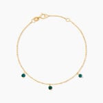 Bracelet Dionysius Or Jaune Turquoise - F&ecirc;te des m&egrave;res Femme | Histoire d&rsquo;Or