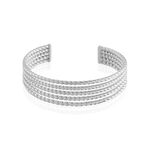 Bracelet Jonc Acier Blanc Anthonyn - Bracelets joncs Femme | Histoire d&rsquo;Or