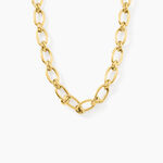 Collier Maille Perry Acier Dor&eacute; - Chaines Femme | Histoire d&rsquo;Or