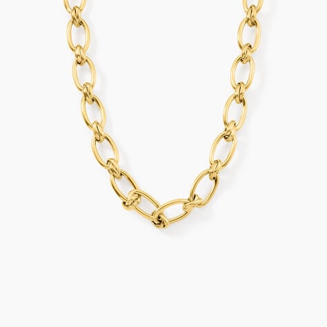 Collier Maille Perry Acier Dor&eacute; - Chaines Femme | Histoire d&rsquo;Or