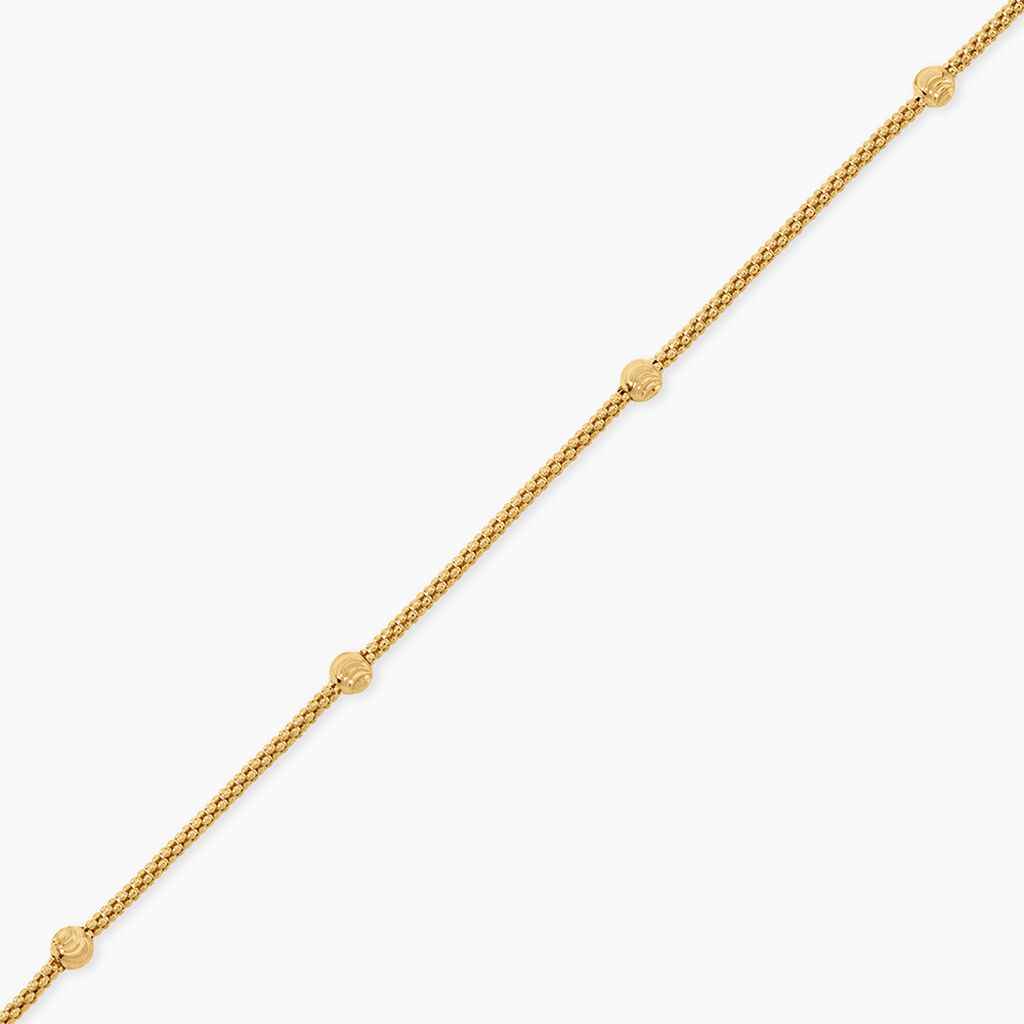 Bracelet Cyrianne Argent Dor&eacute; A L'Or 750/1000 - Bijoux sans pierre Femme | Histoire d&rsquo;Or