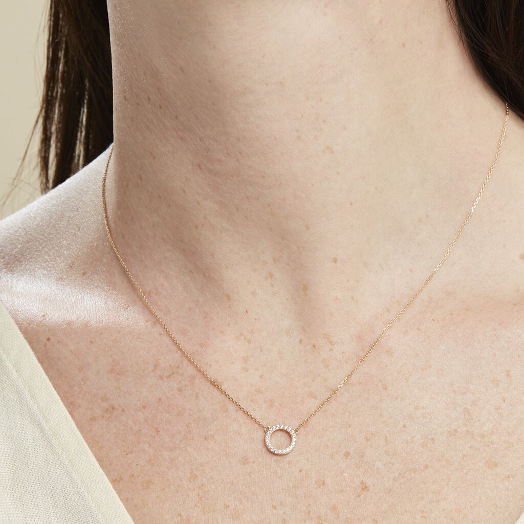 Collier Lim Or Jaune Oxyde De Zirconium - Colliers Femme | Histoire d’Or