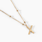 Collier Plaqu&eacute; Or Jaune Lettra - Colliers fantaisie Femme | Histoire d&rsquo;Or