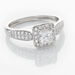 Solitaire Or Blanc  Princessa Diamant Synthetique - Bagues solitaires Femme | Histoire d’Or
