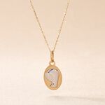Pendentif Vierge Ovale Or Bicolore - Cadeaux de naissance Enfant | Histoire d&rsquo;Or