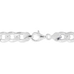 Bracelet Vivian Maille Alternee 1/3 Argent Blanc - Bracelets cha&icirc;ne Homme | Histoire d&rsquo;Or