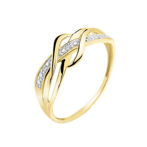 Bague Assa Or Jaune Diamant - Bagues avec pierre Femme | Histoire d’Or