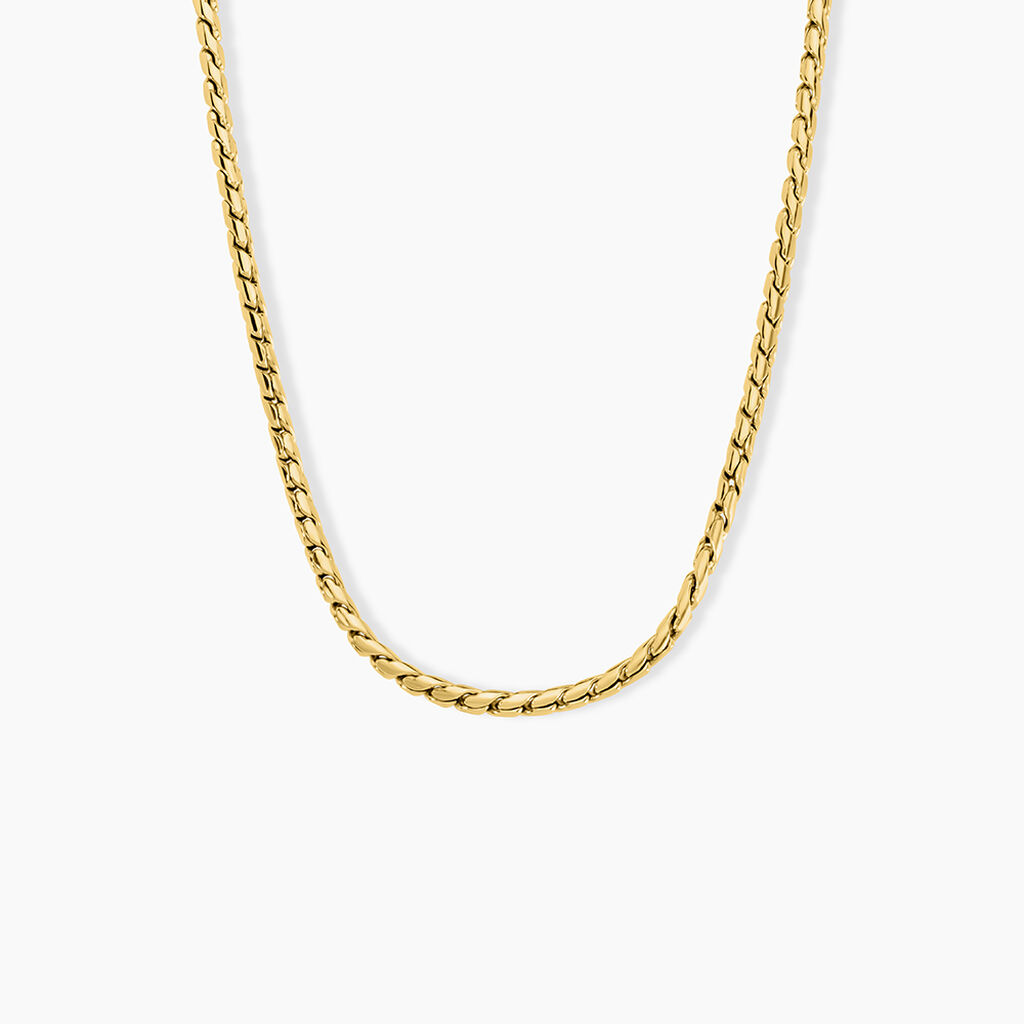 Collier Sloane Acier Jaune - Colliers fantaisie Femme | Histoire d&rsquo;Or