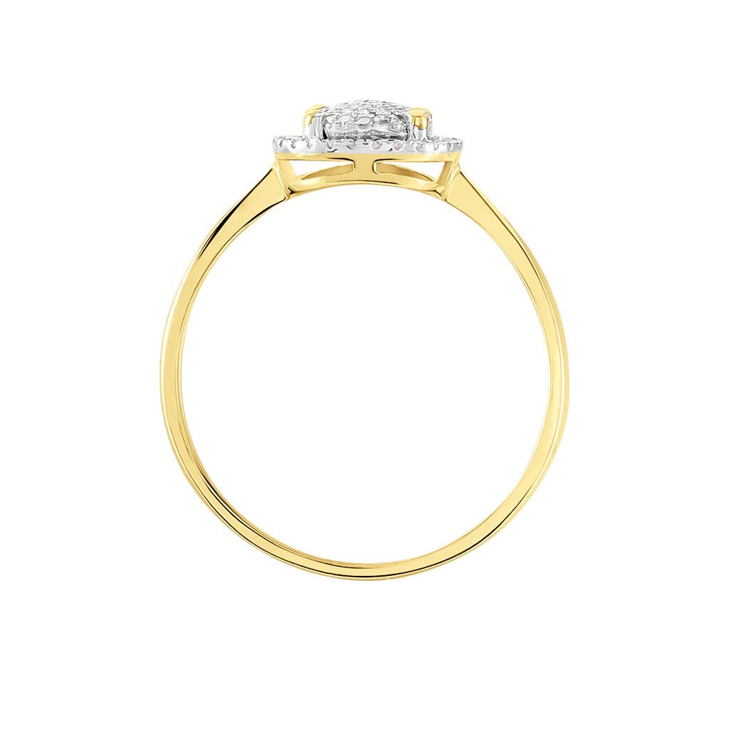 Bague Soleil D'hiver Or Jaune Diamant - Bagues avec pierre Femme | Histoire d&rsquo;Or