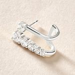 Boucle D'oreille Unitaire Minty Argent Blanc Oxyde De Zirconium - Piercings d'oreilles Femme | Histoire d&rsquo;Or