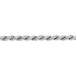 Collier Cacilda Maille Corde Argent Blanc - Chaines Femme | Histoire d’Or