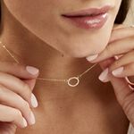 Collier Stip Or Jaune Oxyde De Zirconium - Colliers Femme | Histoire d&rsquo;Or