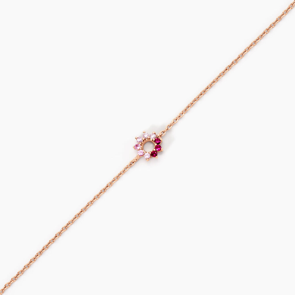 Bracelet Pavel Argent Rose Oxyde De Zirconium - Bracelets Femme | Histoire d’Or