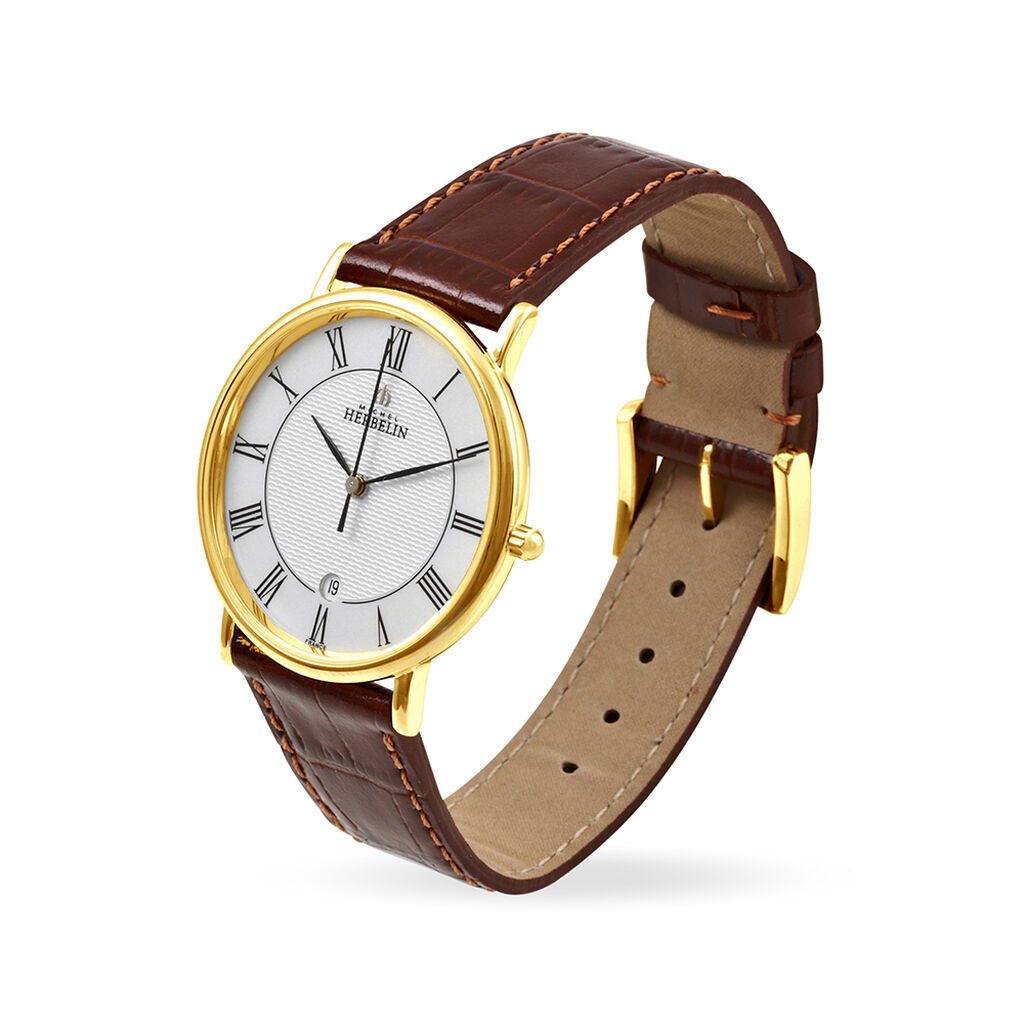 Montre Michel Herbelin Classique Blanc - Montres Homme | Histoire d’Or