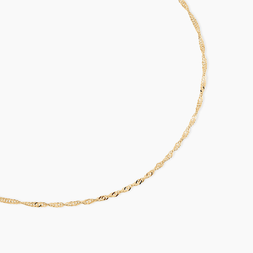 Cha&icirc;ne Imanie Maille Singapour Or Jaune - Chaines Femme | Histoire d&rsquo;Or