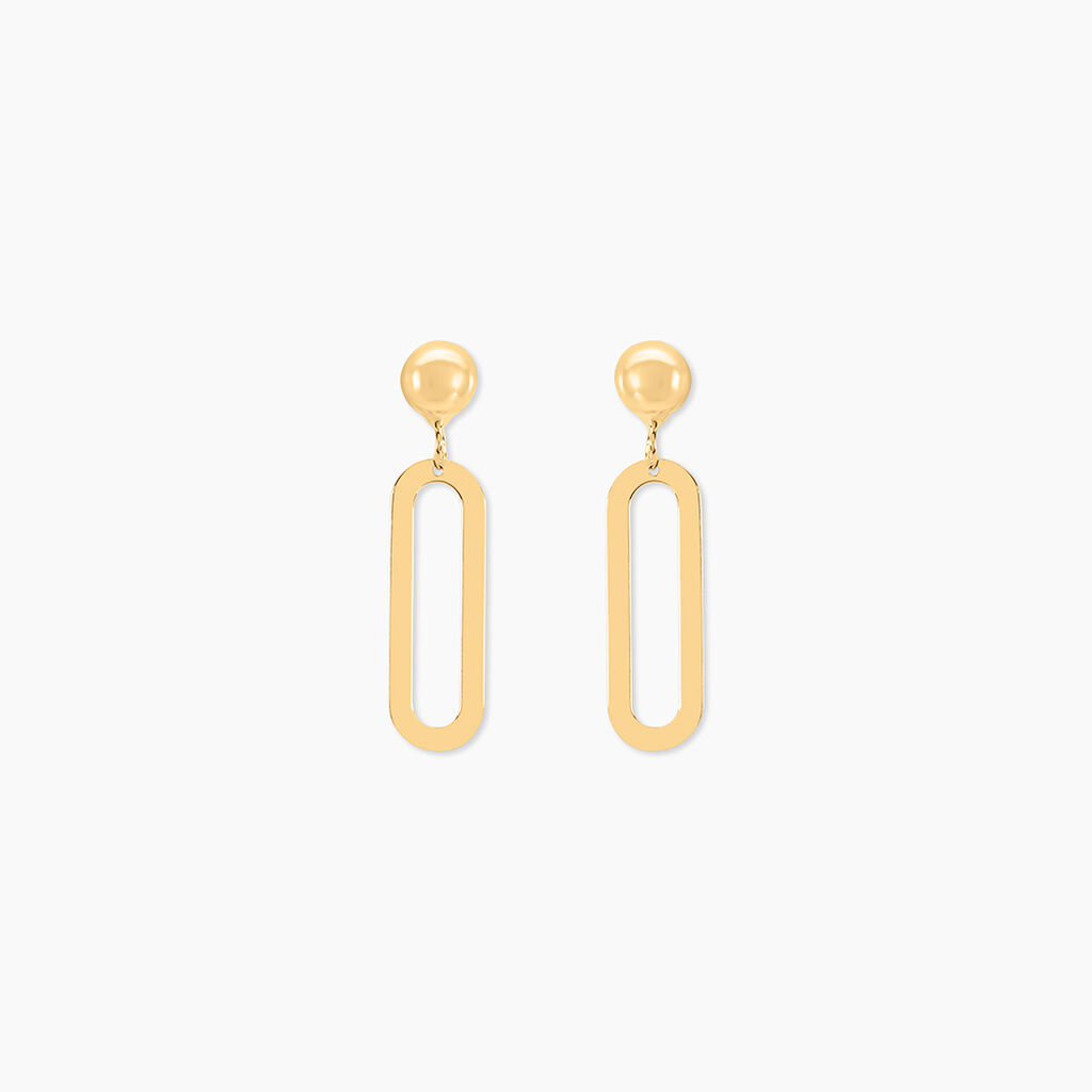 Boucles D'oreilles Pendantes Link Or Jaune - Boucles d'oreilles pendantes Femme | Histoire d&rsquo;Or